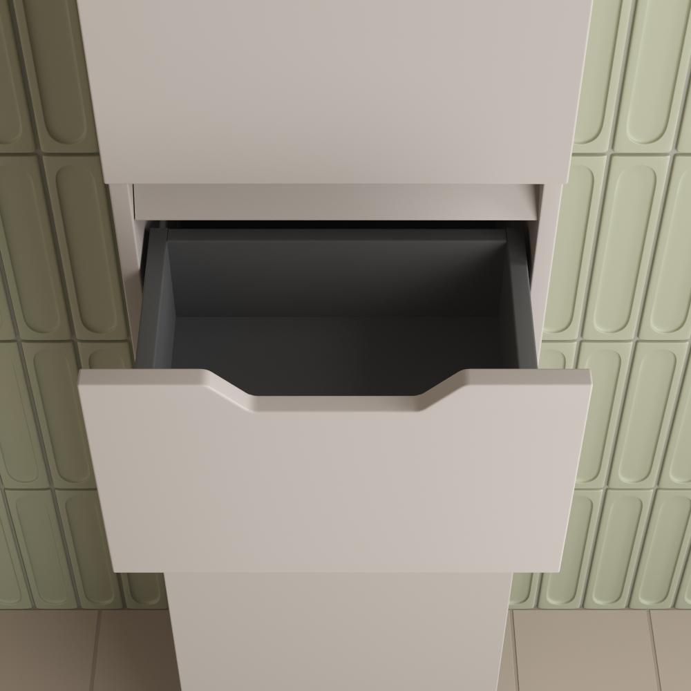 Пенал "Остин" 360 см напольный 1 ящик крем эмаль PLUS