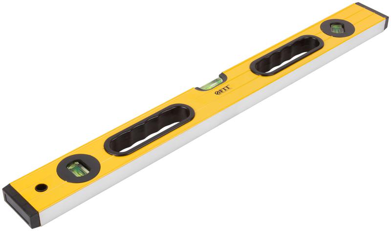 Уровень "Янтарь" 3 глазка ручки усиленный корпус фрезер. рабочая грань шкала 600мм FIT 18162