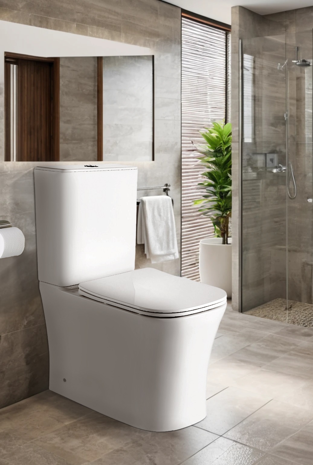 Унитаз MARMOLADA напольный безободковый Ceruttispa CT7777 (620х365х820)