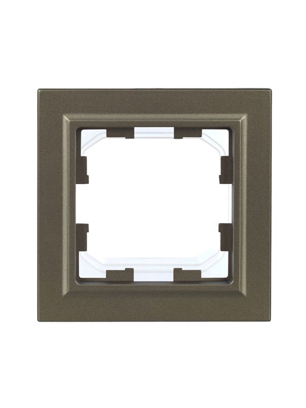 Рамка 1-м IP44 BRITE РУ-1-БрШ-44 шампань IEK BR-M12-44-K37