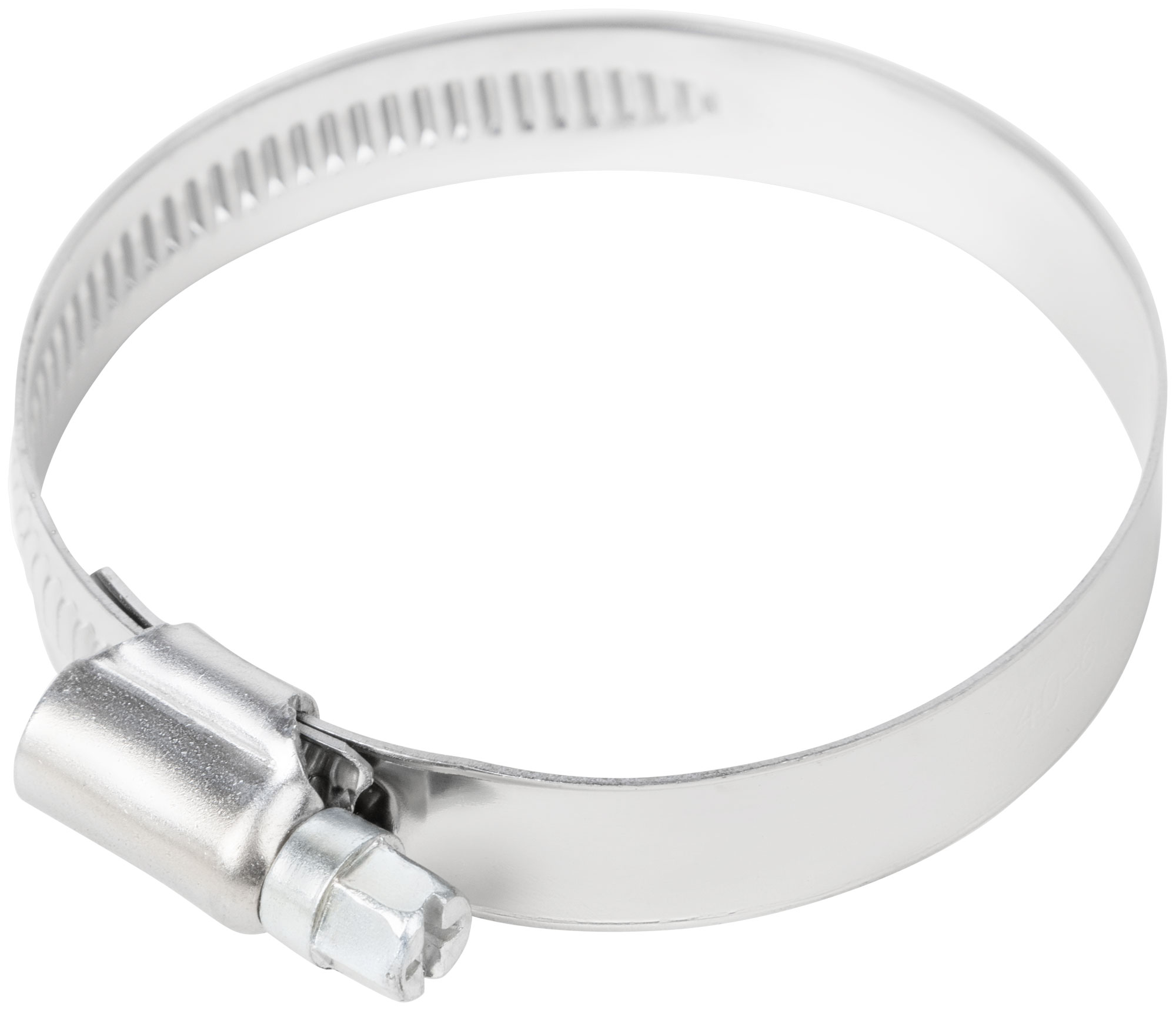 Хомут обжимной накатной, ширина 12 мм, нерж.сталь  40-60 мм