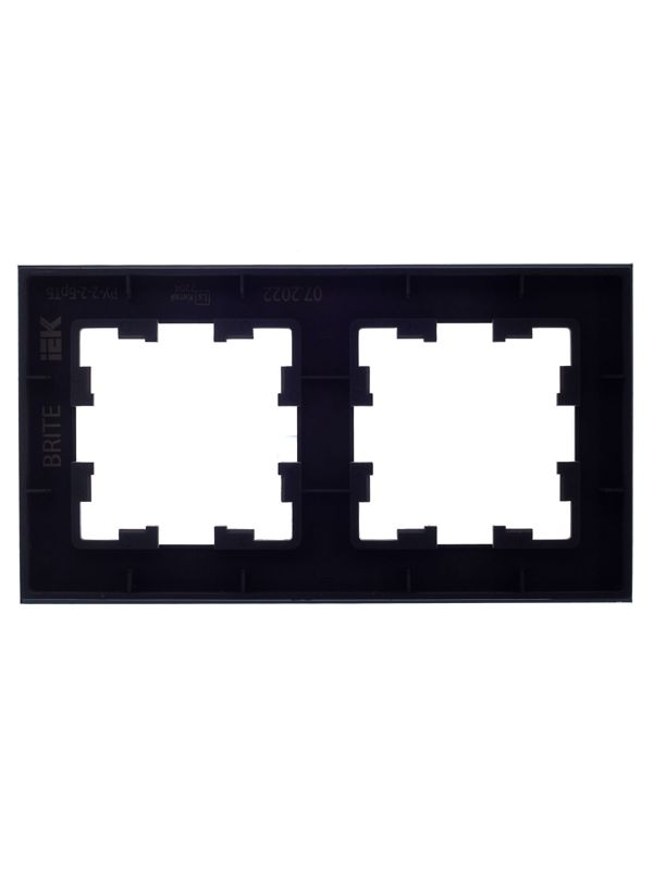 Рамка 2-м BRITE РУ-2-2-БрТБ стекло темн. бронза IEK BR-M22-G-K45