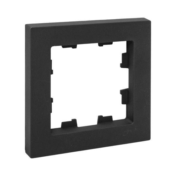 Рамка 1-м Эпика пластик черн. EKF UP1-FPB-01