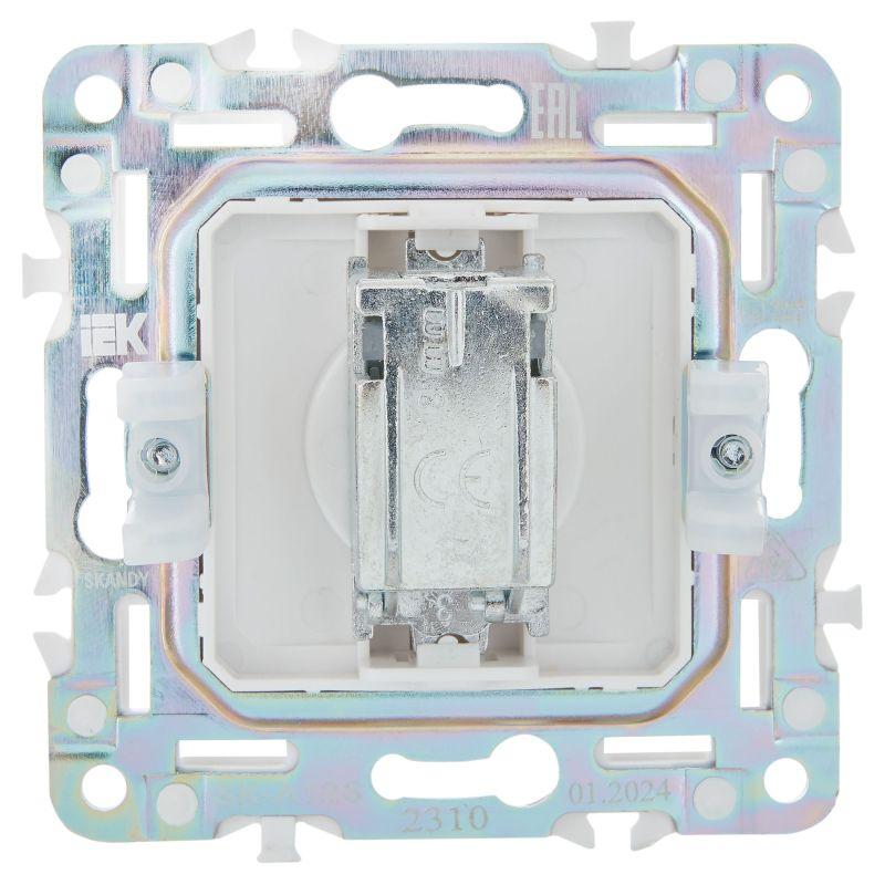 Розетка TV оконечная SKANDY SK-A12S серебр. IEK SK-A10-O-K23