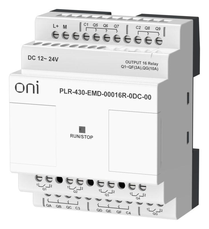 Модуль расширения входов выходов ПЛК 430 16 RO 24В DC ONI PLR-430-EMD-00016R-0DC-00
