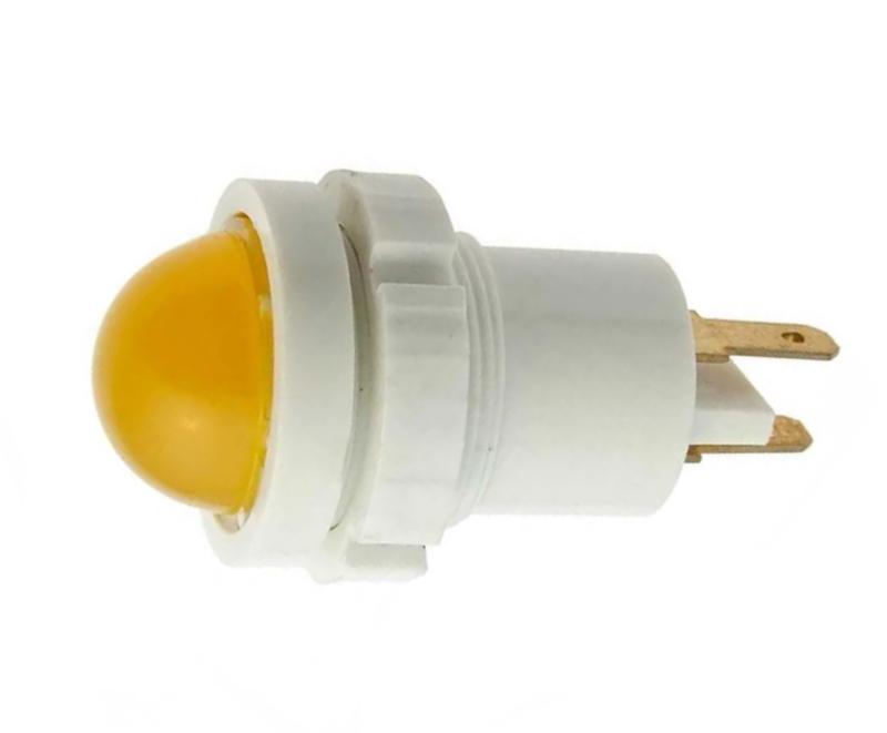 Лампа светодиодная СКЛ-12Б-Ж-2-110 110В 50Гц/пост. диаметр посадочного отверстия 22мм УХЛ2.1 желт. Реле и Автоматика A8021-78107507