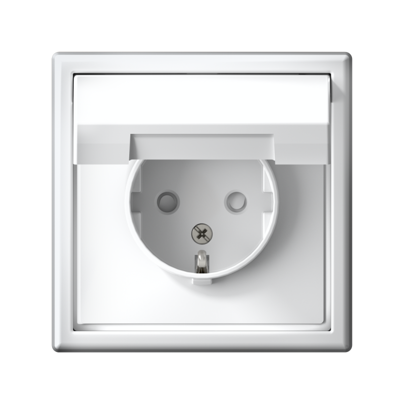 Розетка ArtGallery 16А IP20 с заземл. защ. шторки с крышкой механизм бел. SE GAL000146