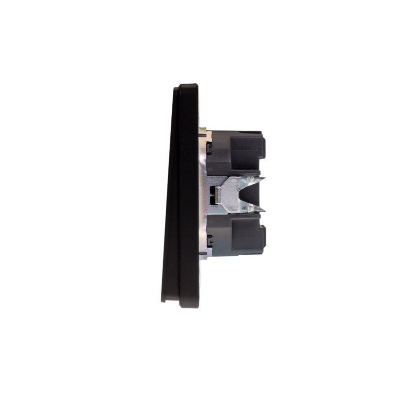 Выключатель проходной (переключатель) 1-кл. СП ROUND MIELE 10А оникс Kranz KR-78-0708-3