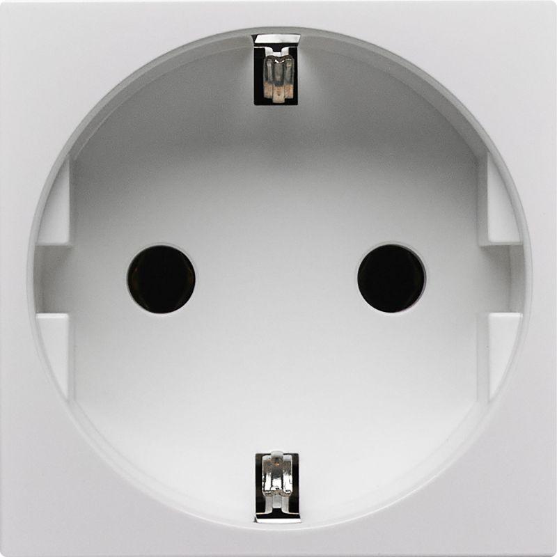 Розетка 2мод. 16А 250В 90град. с заземл. без защ. шторок винт. зажимы бел. ИЭК Leg 4521046