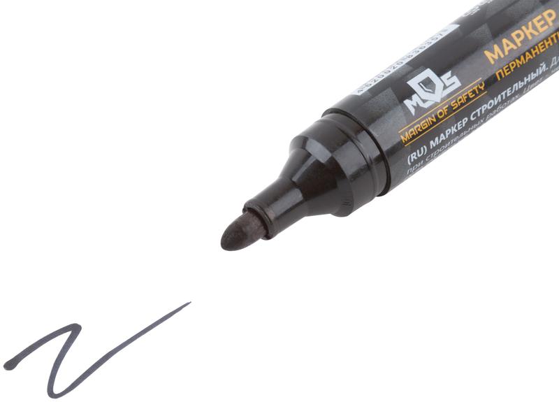 Маркер перманентный строительный черн. MOS 04370М