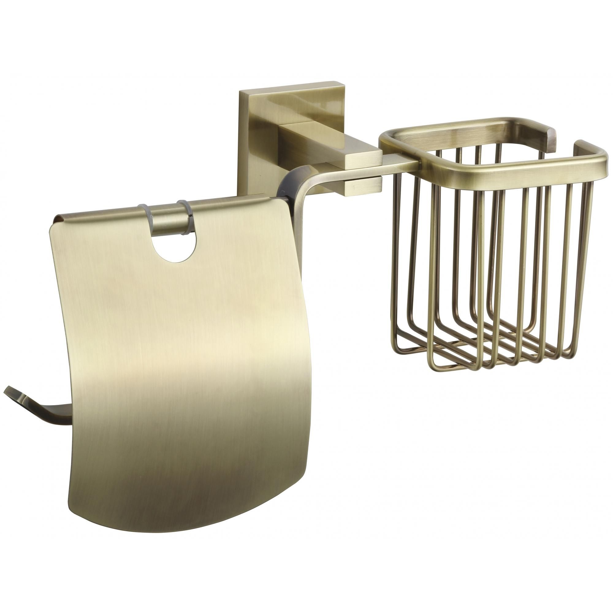 Держатель для туалетной бумаги и освежителя Savol S-L06551C, бронза