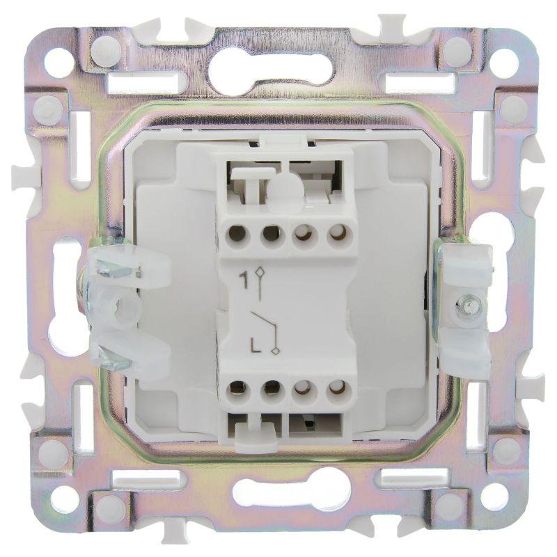 Выключатель 1-кл. SKANDY 10А SK-V01Sh шампань IEK SK-V10-0-10-K37