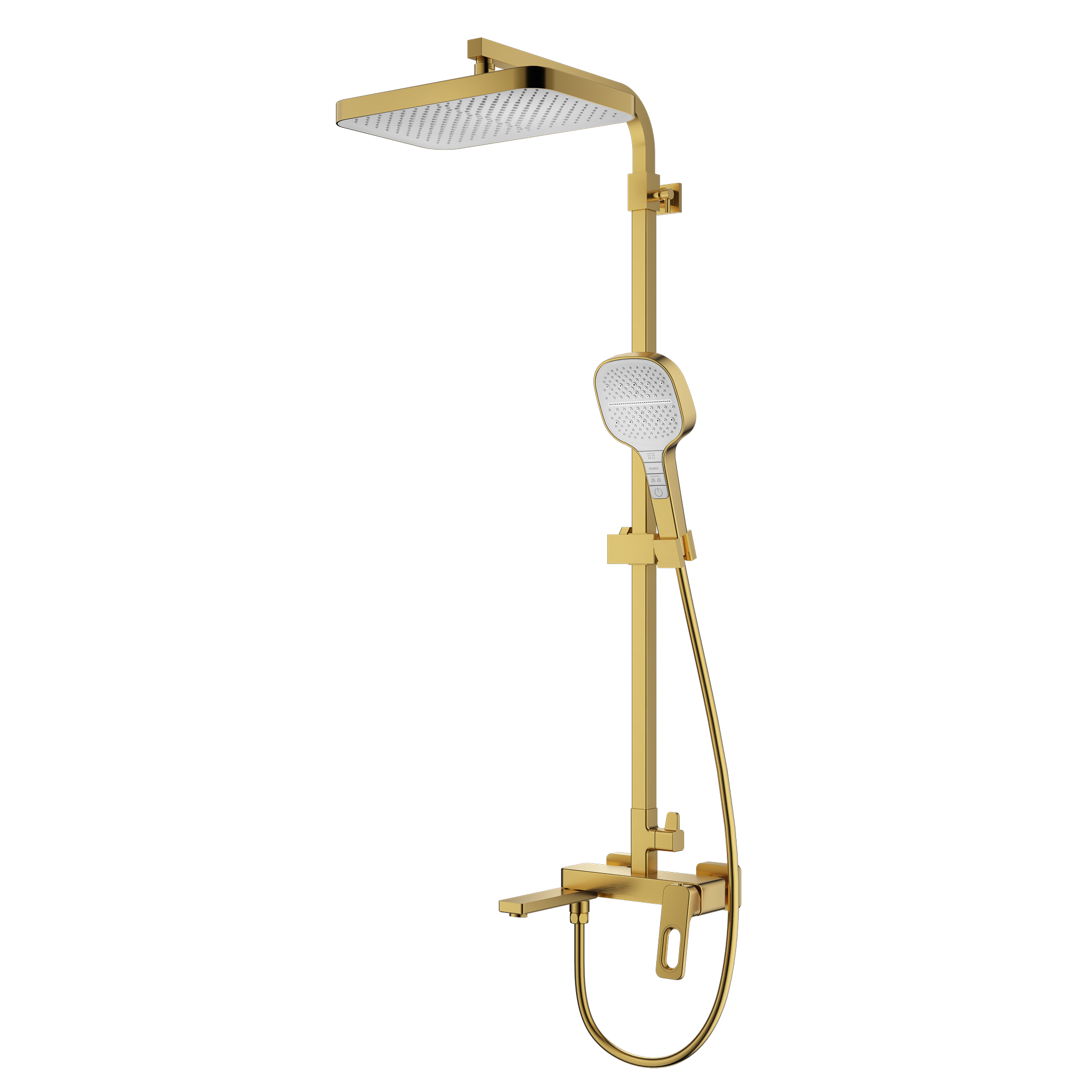 Душевая система Raglo R51.24.03, сатин золотой