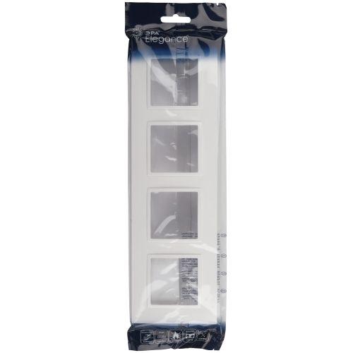 Рамка 4-м Elegance 14-5014-01 Classic бел. Эра Б0060586