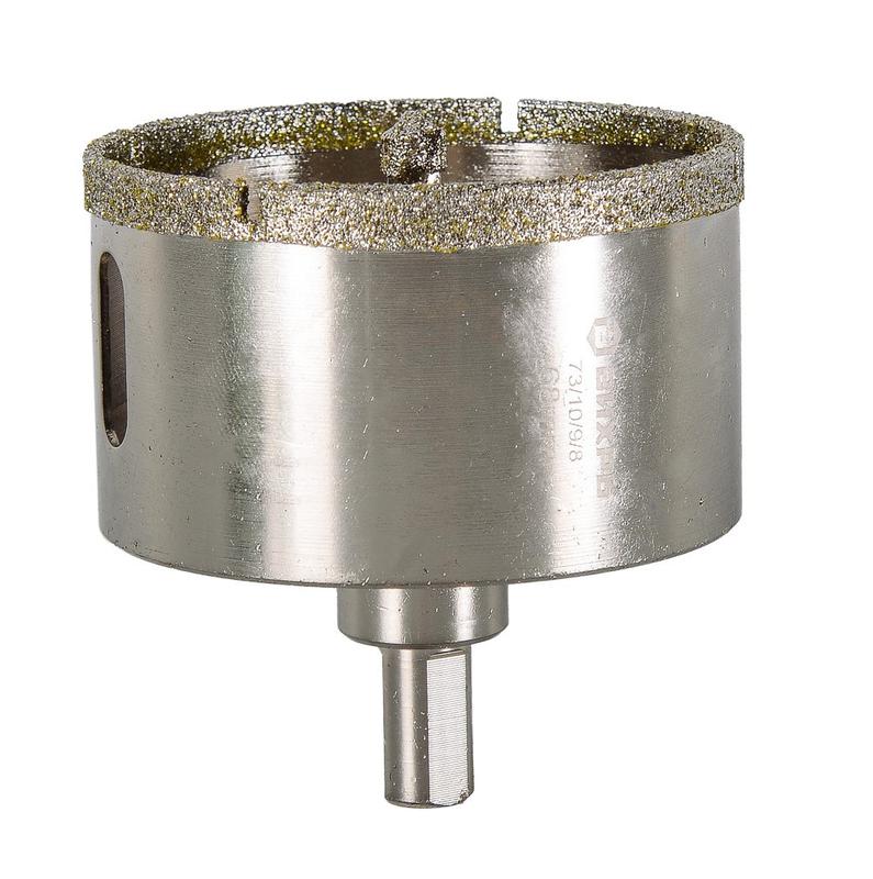 Коронка алмазная по керамограниту/керамике 68мм Вихрь 73/10/9/8