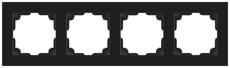 Рамка 4-м СП Accent 6-504-05 антрацит Intro Б0063710