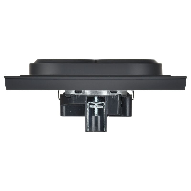 Розетка 2-м СП BRITE РС12-3-БрГ 16А в сборе с заземл. без защ. шторок графит IEK BR-R21-16-K53-F