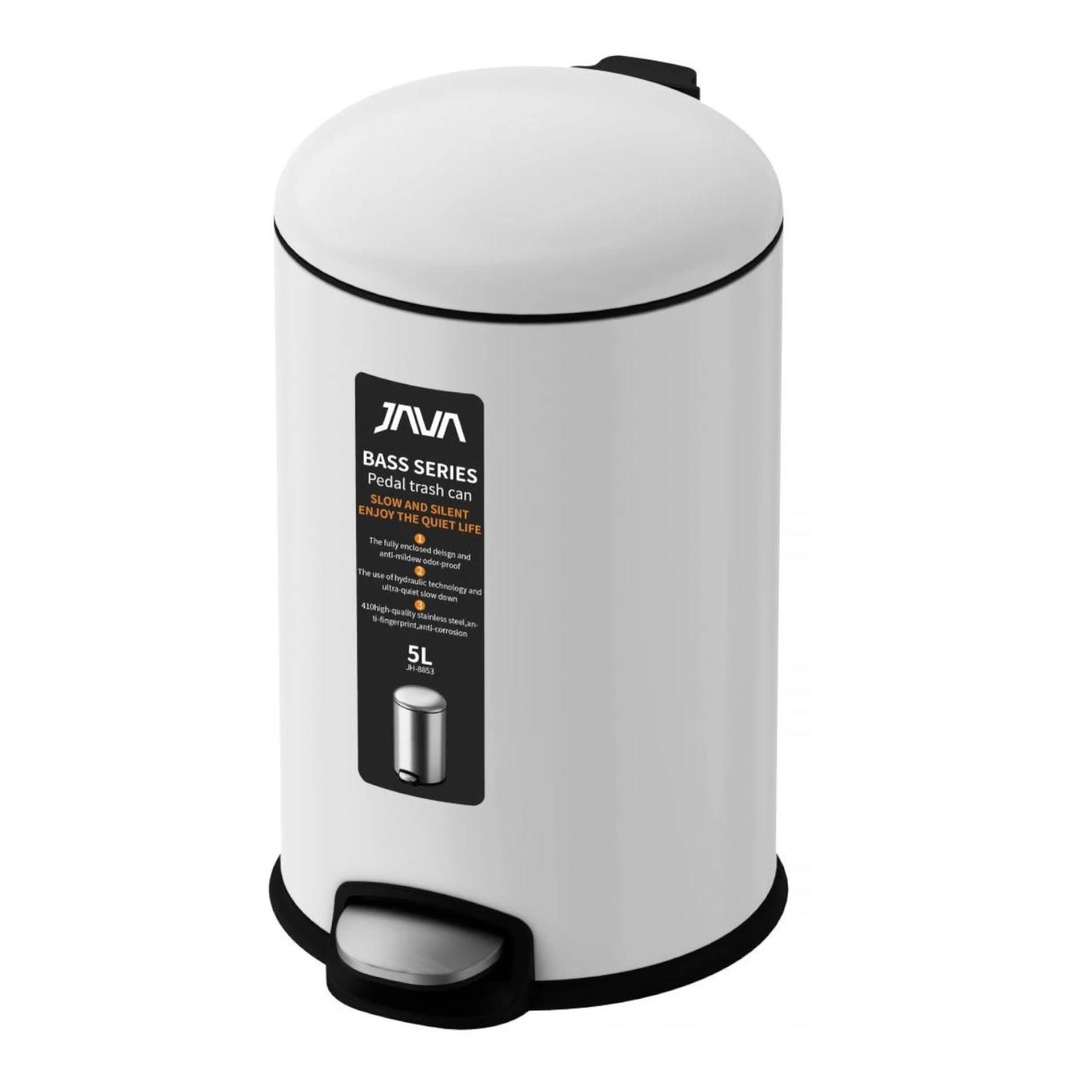 Ведро с микролифтом JAVA S-885-5W, 5 литров