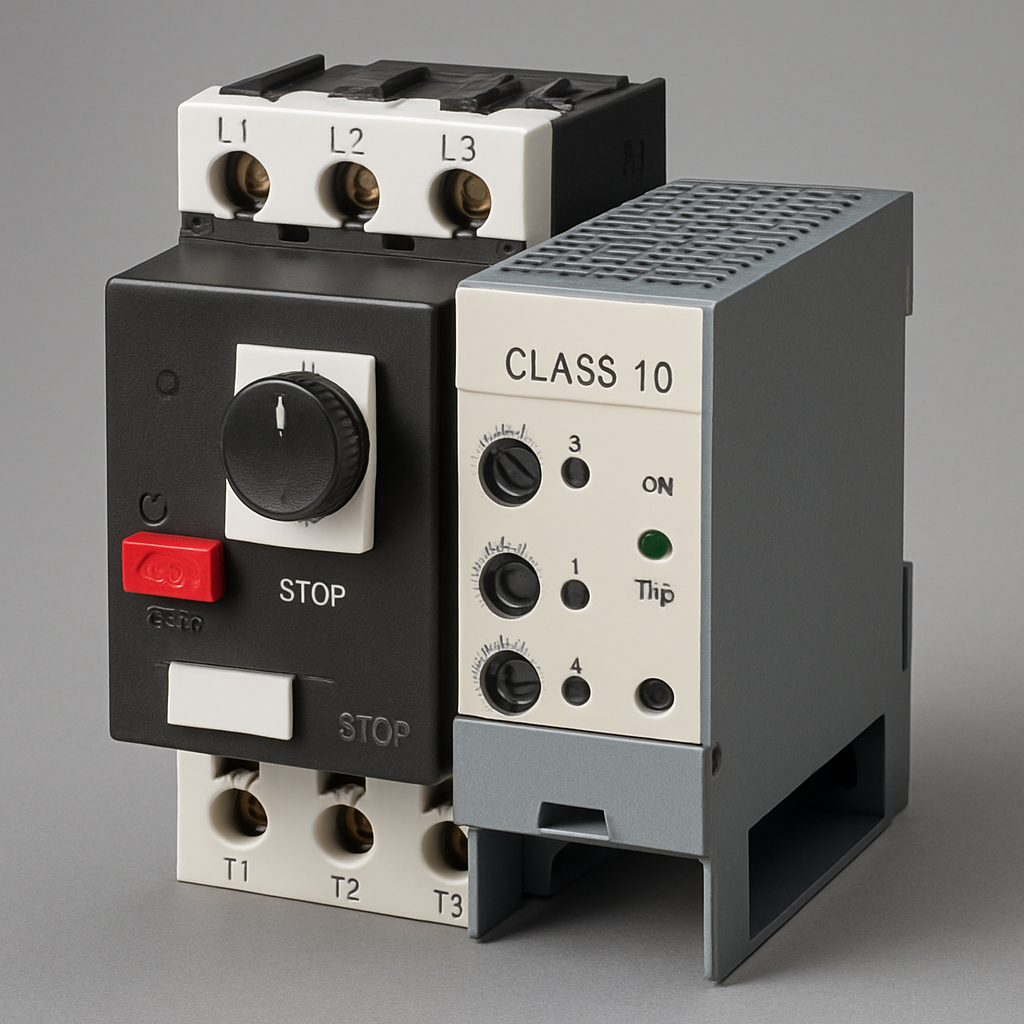 Комбинированный пускатель с электронным блоком управления