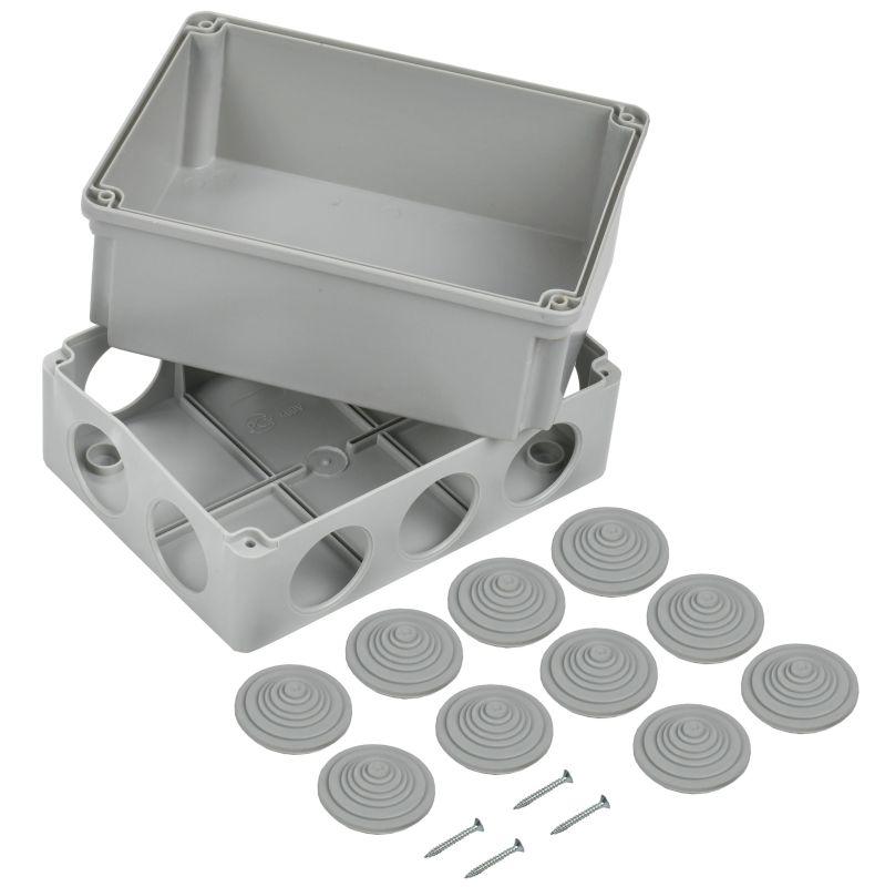 Коробка распаячная ОП 190х140х120 IP44 КМ41245 (10 каб.ввод.) IEK UKO10-190-140-120-K41-44