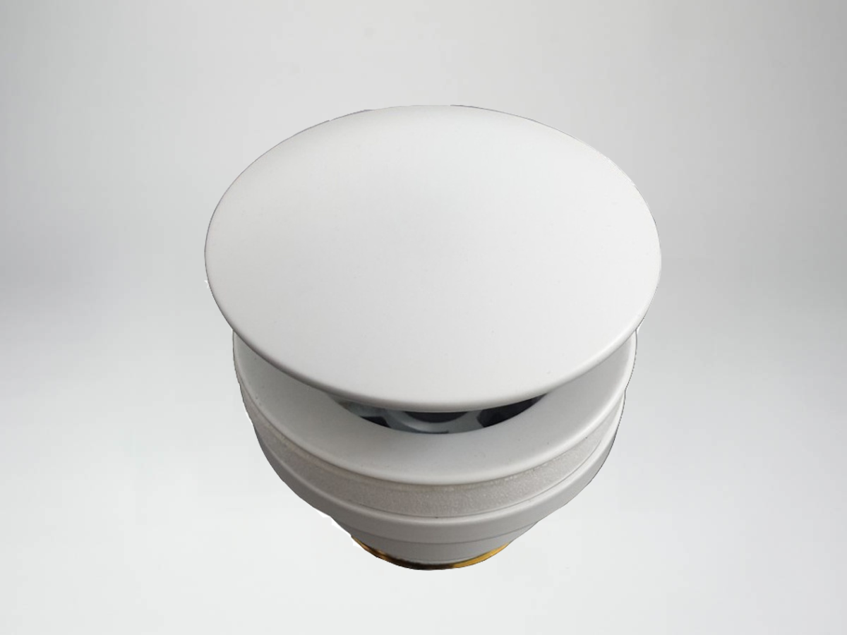 Универсальный донный клапан клик-клак 1 1/4" из латуни Paffoni ZSCA050BO Белый матовый