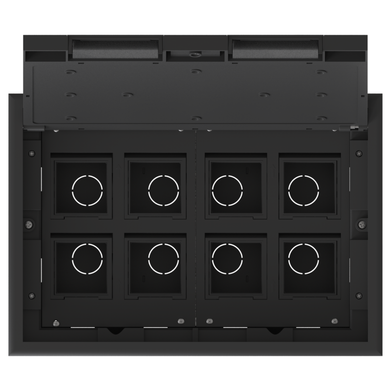 Люк MultiDesk MDK10 на 16мод. IP40 с монтажной коробкой для фальшпола SE MDK10116