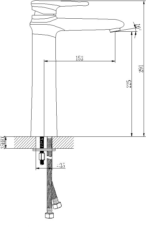 Смеситель для раковины Lemark Status (LM4409C)