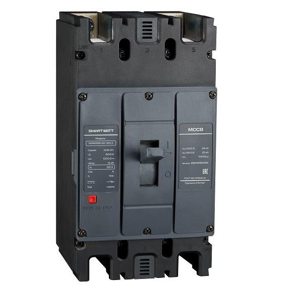 Выключатель автоматический в литом корпусе PDE HCB250B-DC-125/3 125А 3P 20кА SmartWatt 4512020500091