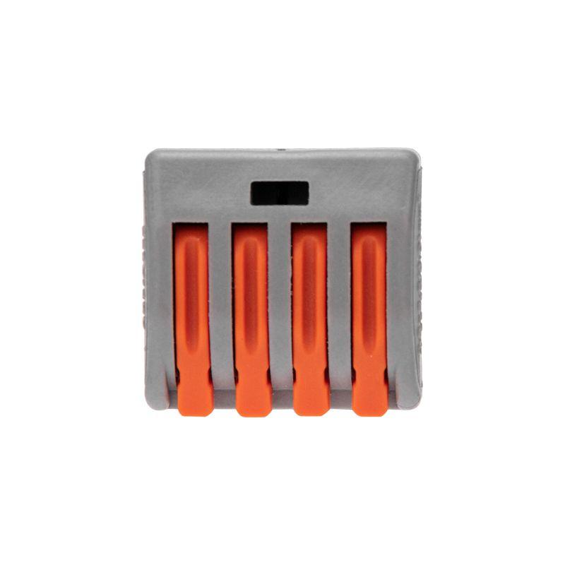 Клемма универсальная СМК 222-414 4-проводная сер. 0.08-2.5/4кв.мм (блист.5шт) Rexant 07-5254-4-05