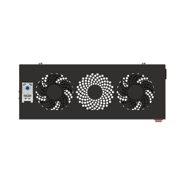 Блок охлаждения TERACOM PRO 2 вентилятора с выключателем и термостатом NO черн. TRP-FN-21TNO-BK