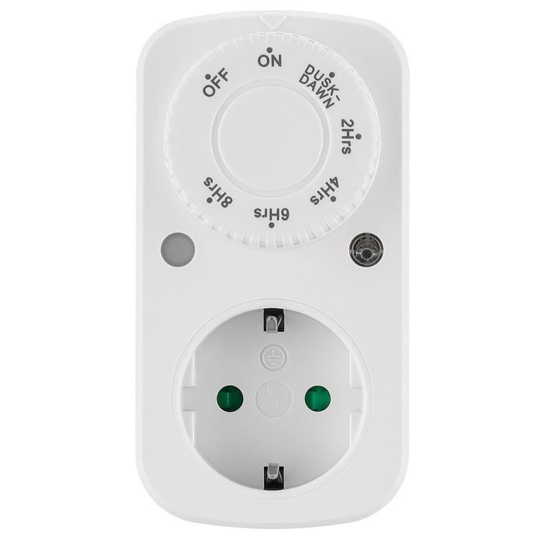 Розетка с таймером (с датчиком освещенности) 3600Вт/16А 230В TM28 FERON 51435