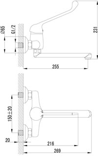 Смеситель для кухонной мойки Lemark Project (LM4611C)