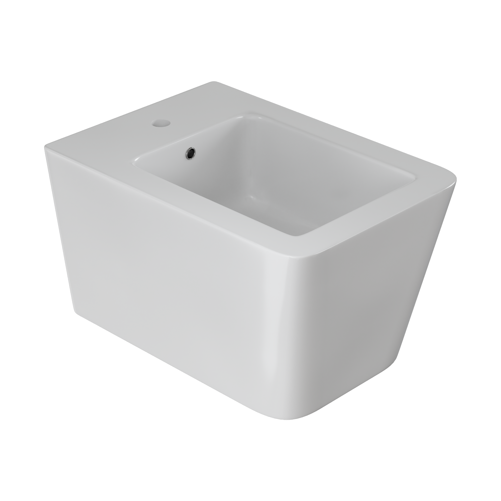 Zen подвесной унитаз с биде матовый черный с крышкой