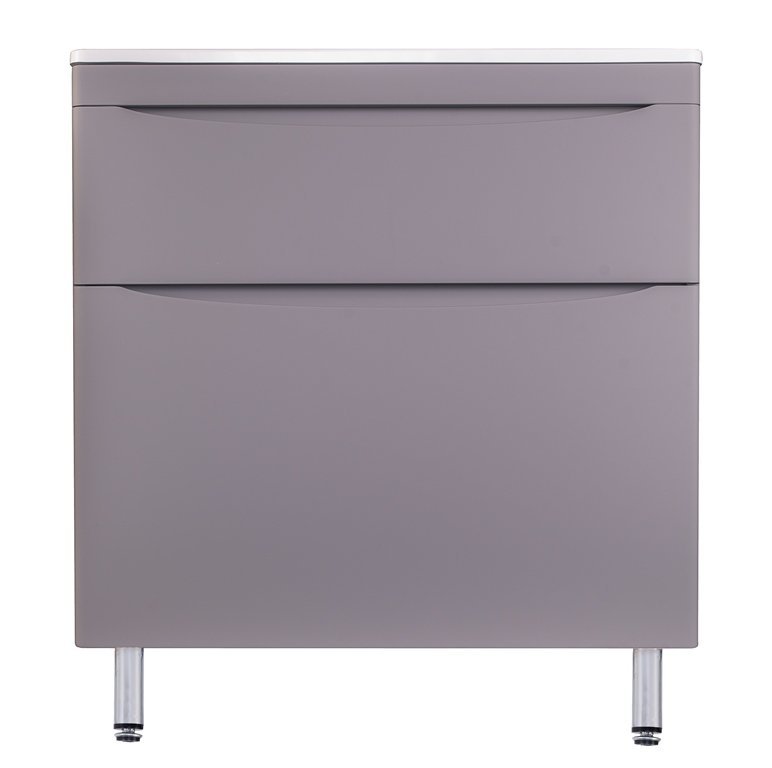 Тумба напольная "Бергамо мини 90" (2 ящ.) Люкс антискрейтч серый, PLUS