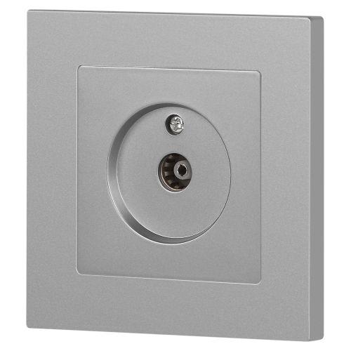 Розетка телевизионная одиночная TV СП Accent 6-301-03 IP20 алюм. Intro Б0063607