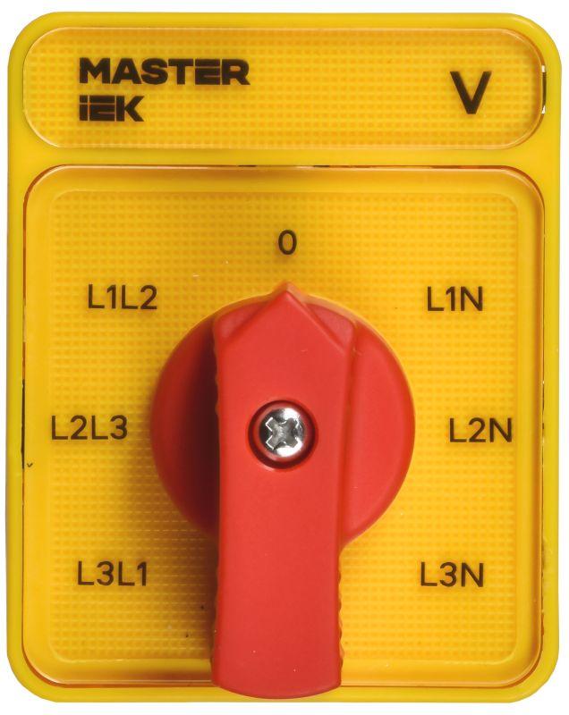 Переключатель кулачковый 10А (сх. 66) стандартная рукоятка IEK MI-CS10-010-066