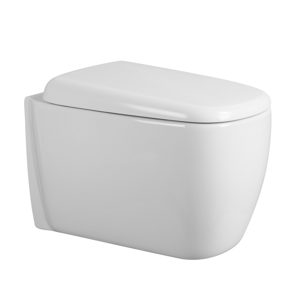 Унитаз ABBER Rechteck AC1217 подвесной белый, безободковый, смыв торнадо