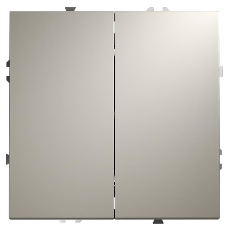 Переключатель проходной 2-кл. СП S70 10А механизм кашемир Voltum VLS020303