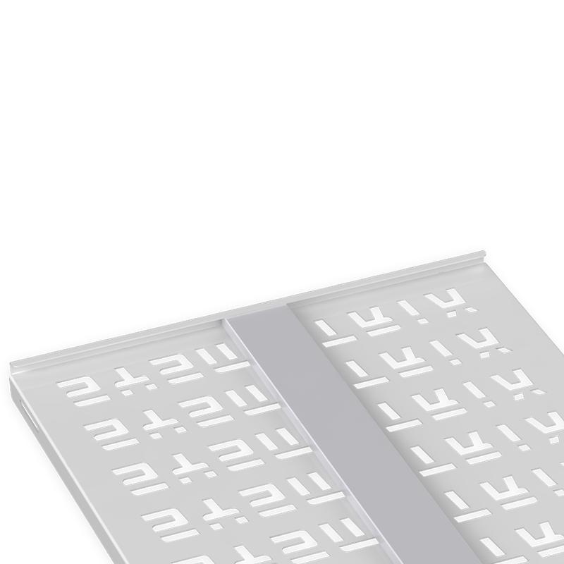 Полка стационарная перфорир. 19дюйм Г=750мм для напольн. шкафов глубиной 1000мм усиленная до 120кг RAL 7035 сер. SYSMATRIX SH 9103.700