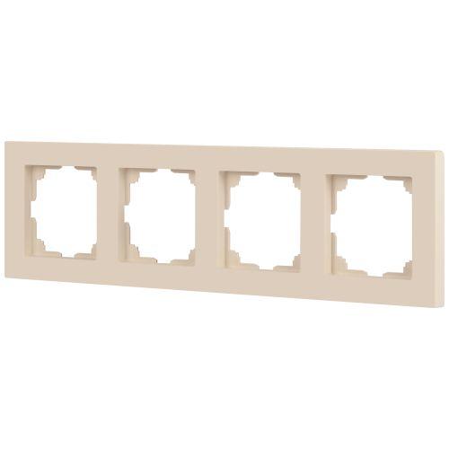 Рамка 4-м СП Accent 6-504-02 сл. кость Intro Б0063761
