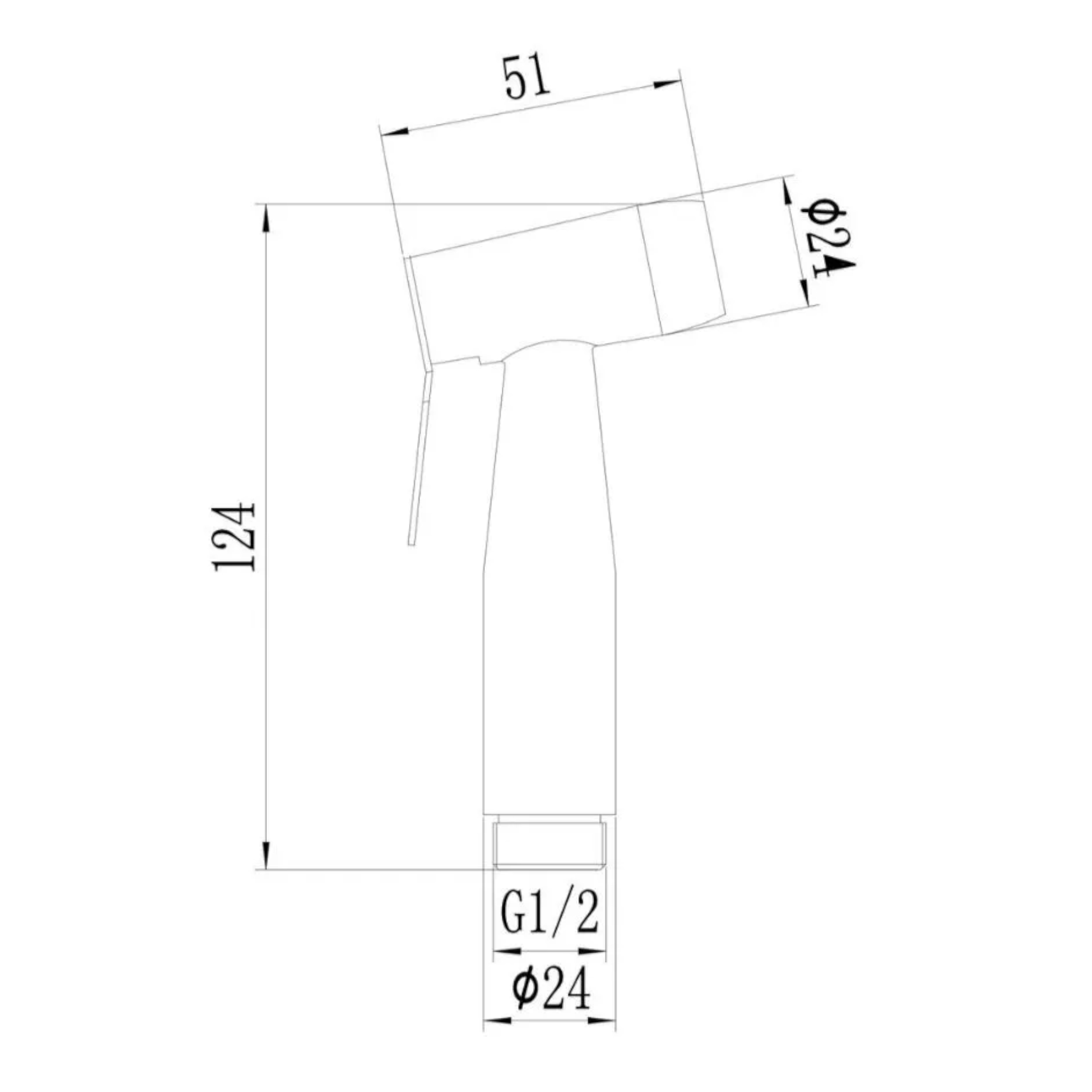 Лейка для гигиенического душа Savol S-PQ01Q, графит