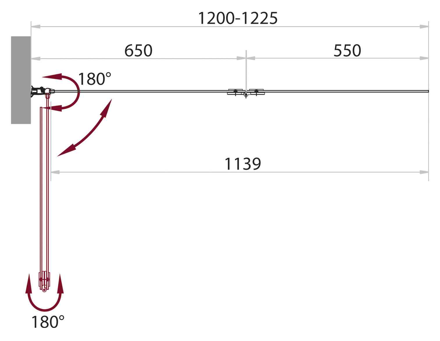 Душевая шторка на ванну BelBagno SELA-V-21-120/140-C-Cr