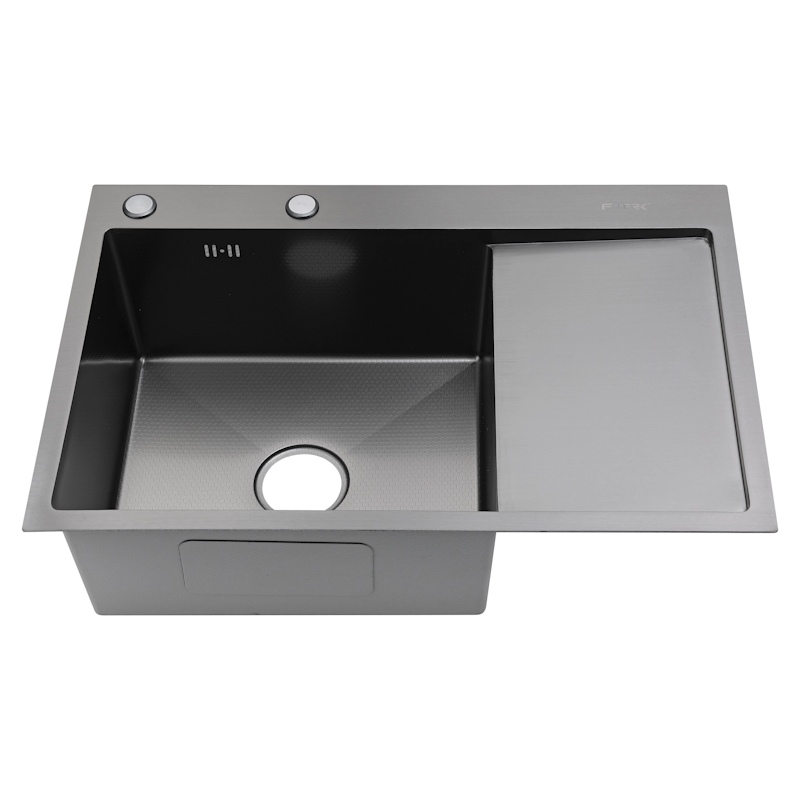 Мойка для кухни Fmark FSC6550Q-L, графит