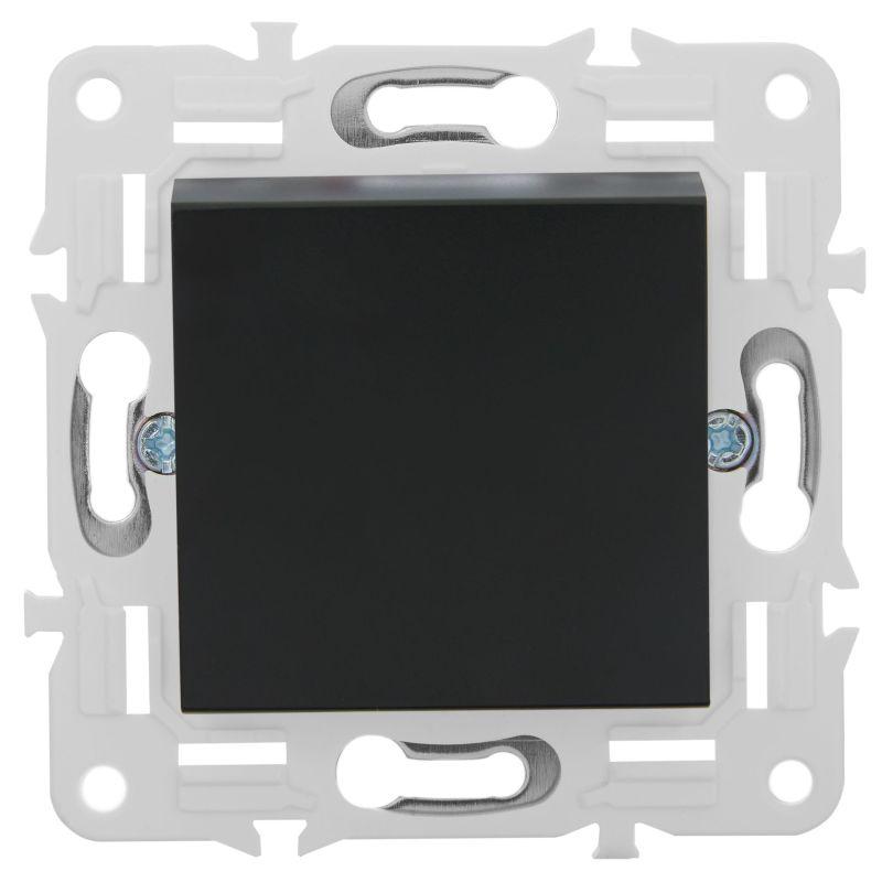 Выключатель перекрестный 1-кл. SKANDY 10А SK-V03Bl черн. IEK SK-V13-0-10-K02