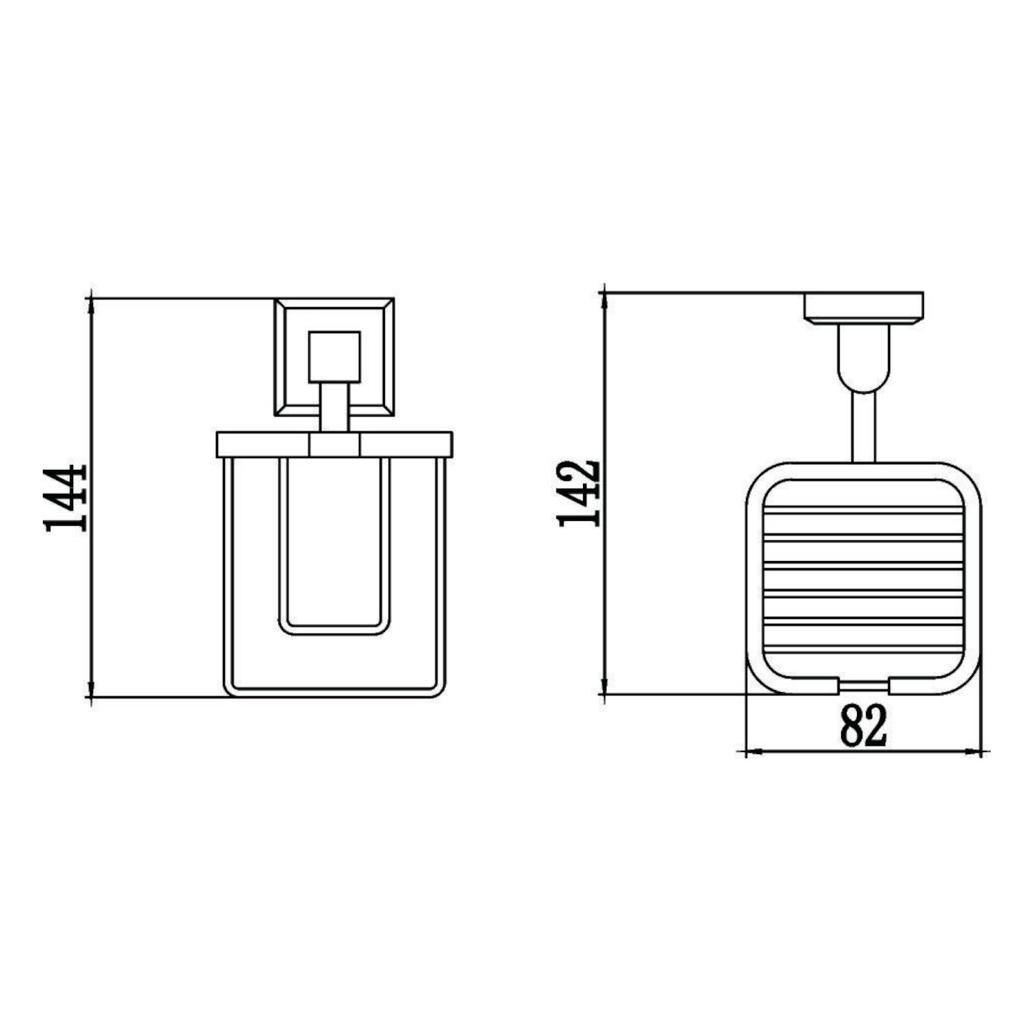 Держатель для освежителя воздуха Savol S-009533, хром