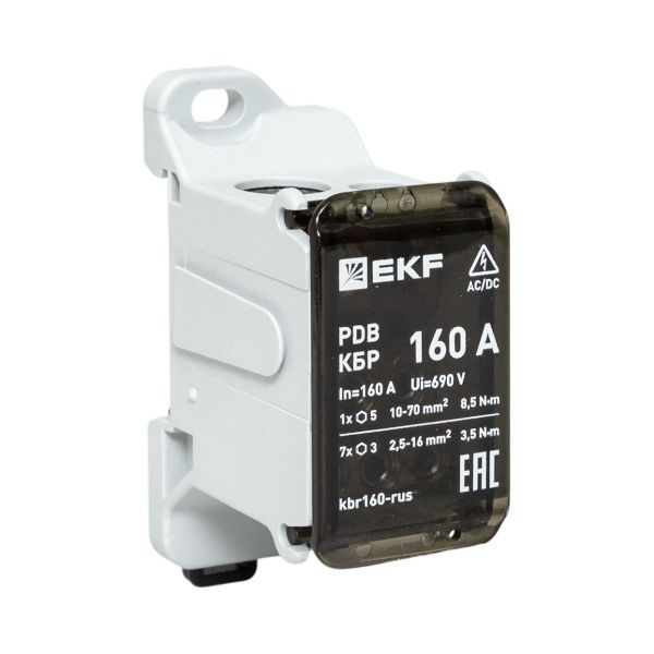 Блок распределительный клеммный КБР 160A EKF kbr160-rus