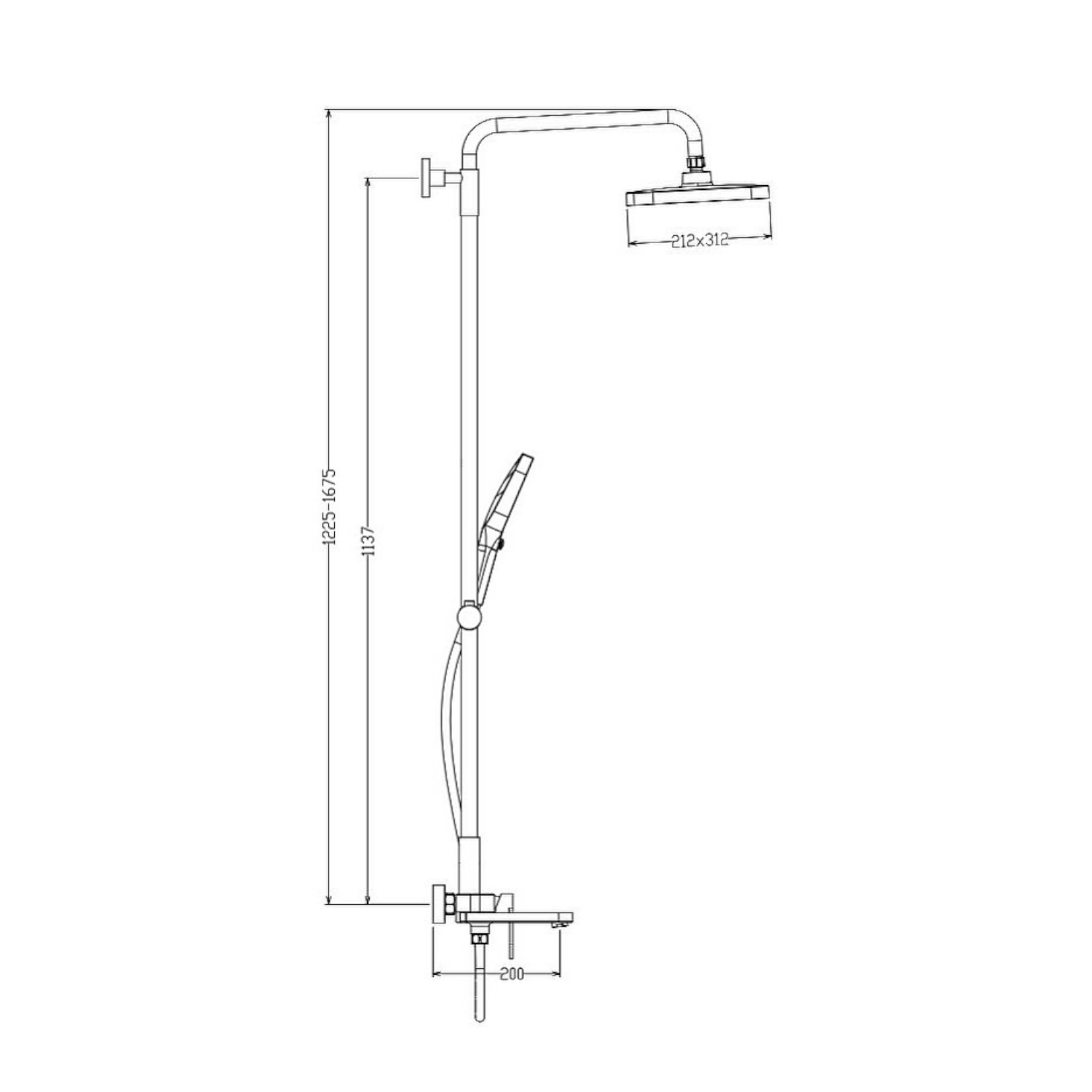Душевая система Raglo R50.24.23, золото