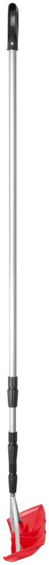 Скрепер для уборки снега на крышах металлическая телескопическая ручка 620х150x(2000-6000)мм КУРС 68137