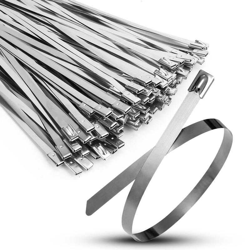 Хомут кабельный 7.9х500 сталь ANSI 316 TOKOV ELECTRIC TKE-HM316-7.9-500-N/100