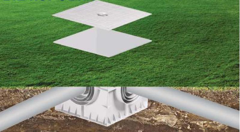 Коробка распределительная 300х300х300мм 4 вывода без крышки пластик сер. Cetinkaya Pano CP303031